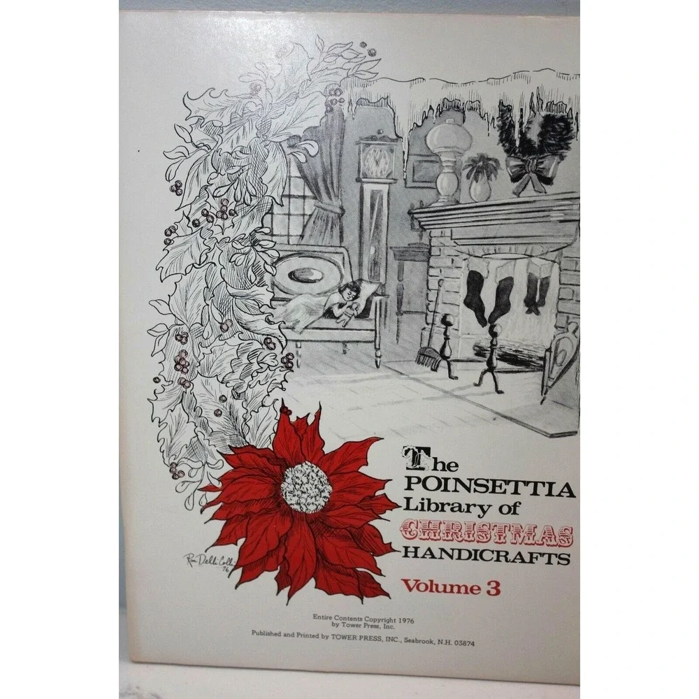 The Poinsettia Library of Christmas Handicrafts Volume 3‎ Vintage 1976